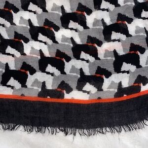 Vera Bradley Soft Fringe Scarf SCOTTIE DOGS Scottish Terriers Dog novelty Wrap